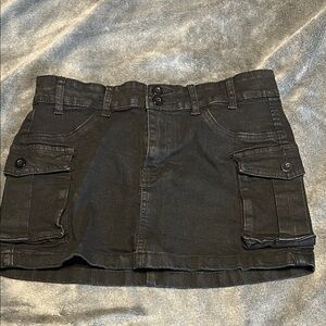 SHEIN Black Denim Skirt large